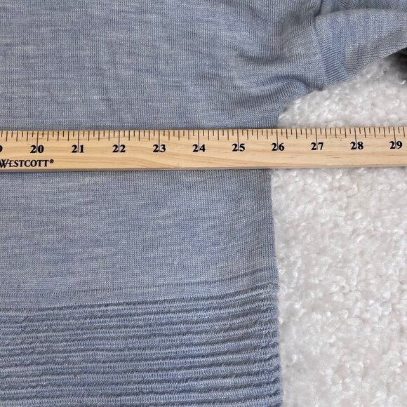 Lululemon Sit In Lotus Merino Wool Cardigan Sweater Heather Starlight Blue - Picture 11 of 14